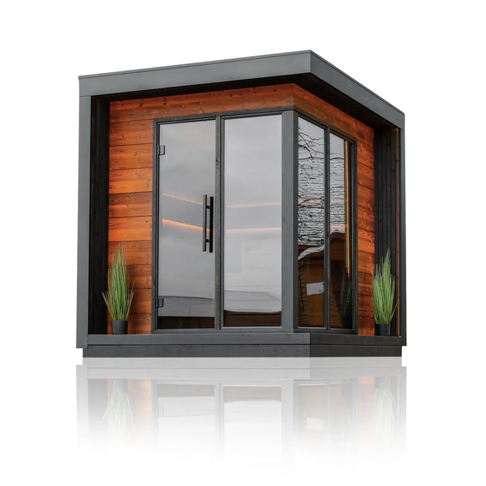 SAUNASNET® Deluxe Outdoor Cabin Sauna For 4 People Terra 05